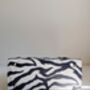 Leather Animal Zebra Print Crossbody Handbag, thumbnail 7 of 12