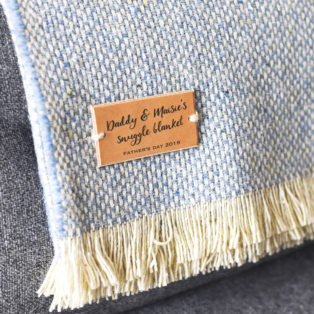personalised daddy and me snuggle blanket by delightful living