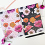 Set Of Two A5 Notebooks, Floral Brights, thumbnail 2 of 3