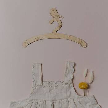 Childrens Coat Hanger With Robin Design, 2 of 5