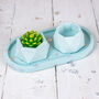 Pink Jesmonite Mini Planters And Tray, thumbnail 3 of 10
