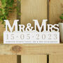 Personalised Wedding Day Mr And Mrs Ornament, thumbnail 3 of 3
