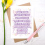 Personalised Text Card, thumbnail 3 of 7