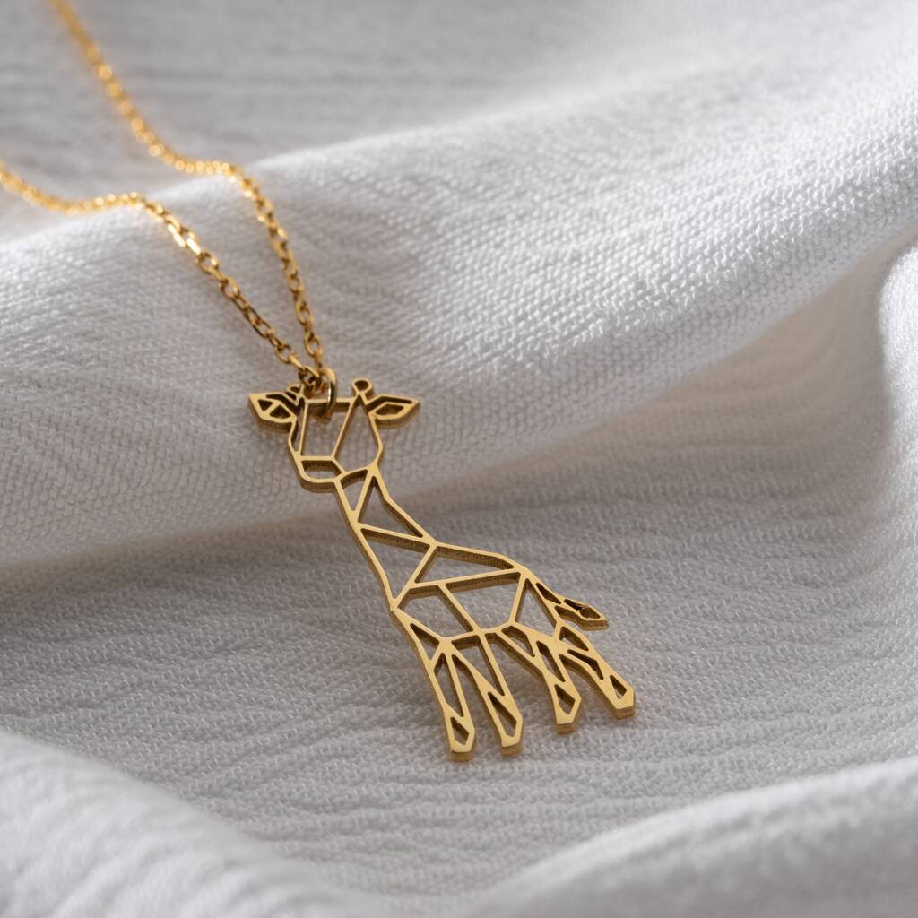 'Stand Tall' Geometric Giraffe Necklace, 1 of 10