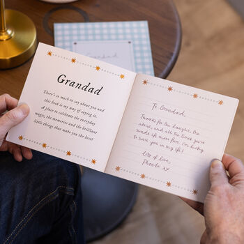 Grandad You're The Best, A Fill In The Blanks Gift Book With Posting Envelope, 5 of 12