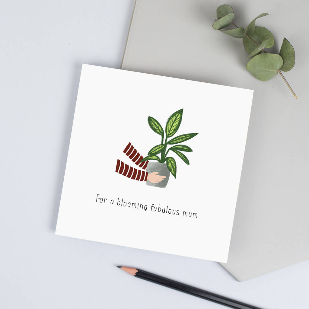 House Plant Card For Mum, 1 of 5