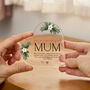 Personalised Mum Heart Plaque Holiday Gift, thumbnail 4 of 5