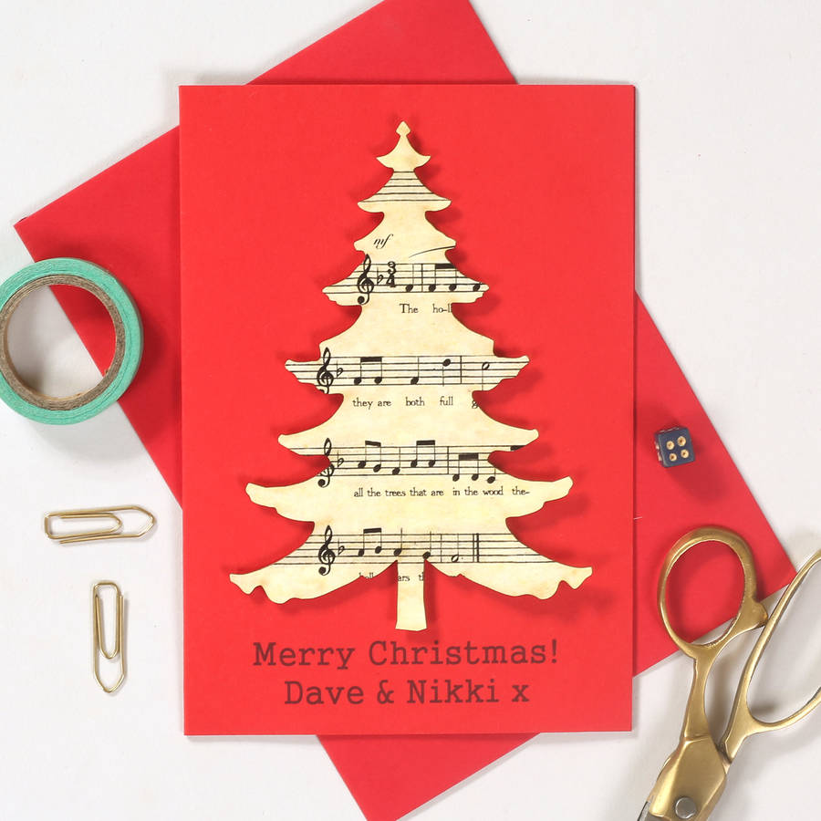 christmas tree cards