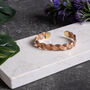 Handmade Braided Copper Healing Bracelet With Gold Accents, thumbnail 2 of 2