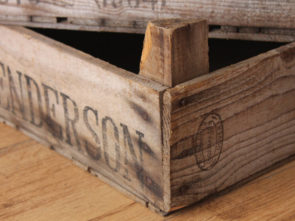Pair Of Vintage Apple Crates By Scaramanga