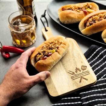 Natural Wood Chopping Board – Father's Day Gift, 10 of 11