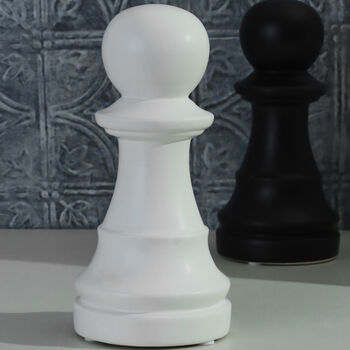 G Decor White And Black Chess Pawn Decorative Statues, 4 of 5