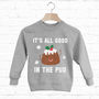 It's All Good In The Pud Kids' Christmas Sweatshirt, thumbnail 2 of 6