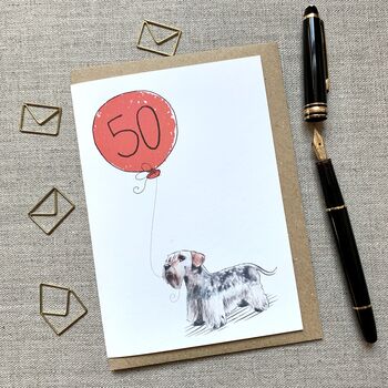 Personalised Cesky Terrier Birthday Card, 2 of 4