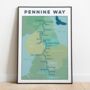 Pennine Way Map Art Print, thumbnail 2 of 9