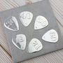 Sterling Silver Personalised Birthday Plectrum, thumbnail 1 of 6