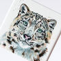 Inky Snow Leopard Illustration Print Supporting Conservation, thumbnail 2 of 8