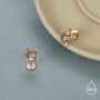 Turtle 16 G Flat Back Stud Earrings In Sterling Silver, thumbnail 4 of 10