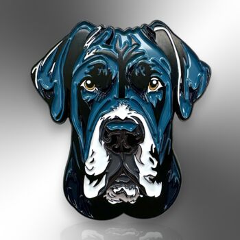 Cane Corso, Italian Mastiff Enamel Pin Badge, Italian Corso, King Corso Dog Breed Brooch, Gift For Dog Lover, Pet Loss Gift, 3 of 9
