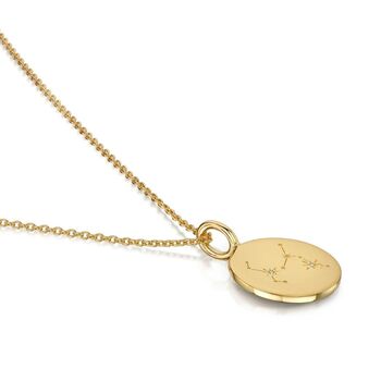 Personalised Gold Plated Zodiac Constellation Necklace, 8 of 11