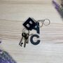 Initial Letter Personalised Keyring Keychain, thumbnail 2 of 8