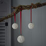 Hand Crafted Tangled Web Ceramic Bauble, thumbnail 7 of 7