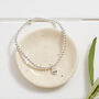 'Memories' Silver Plated Heart Bracelet Sympathy Gift, thumbnail 2 of 5