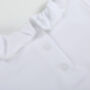 Frida White Short Sleeve Frill Collar Body, thumbnail 5 of 5
