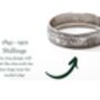 British Shilling Sterling Silver Coin Ring, thumbnail 4 of 12