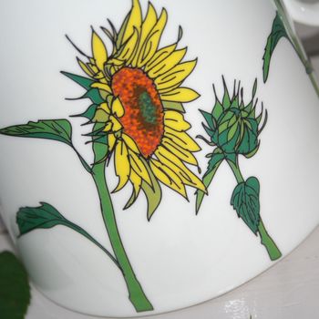 Personalised Sunflower Flower Jug, 2 of 2