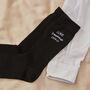 Personalised Black Ankle Message Wedding Socks, thumbnail 2 of 3