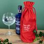 Personalsied Embroidered Christmas Gift Bottle Bag, thumbnail 1 of 2