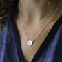 Sterling Silver Engraved Fatima Hand Necklace, thumbnail 3 of 4