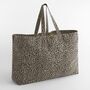 Personalised Oversized Leopard Tote Bag, thumbnail 2 of 5