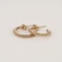 Infinity Mini Gold Hoop Earrings, thumbnail 1 of 4