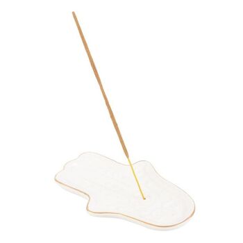 Hamsa Hand Incense Stick Holder White Or Blue, 5 of 6