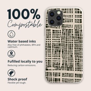 Woven Texture Biodegradable Phone Case, 2 of 9