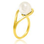 Gold Vermeil Ring Freshwater White Pearl Aurea, thumbnail 2 of 4