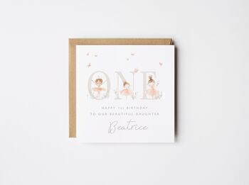 Happy 2nd Birthday Goddaughter Card Ballerina *Age Options, 2 of 5