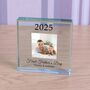 Personalised 'First Father's Day' Photo Glass Token, thumbnail 1 of 2