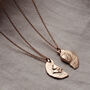 Personalised Split Coin Necklace Set, thumbnail 3 of 10