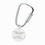 Personalised Soundwave Solid Silver Carabiner Keyring, thumbnail 6 of 8