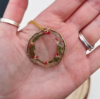 Christmas Wreath Necklace, 2 of 3