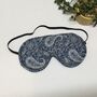 Cotton Eye Mask In Liberty Of London Blue Paisely, thumbnail 1 of 3