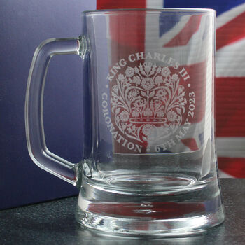 King Charles Coronation Beer Pint Glass, 2 of 3