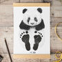 Personalised Baby Panda Footprint Kit, thumbnail 1 of 3