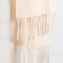 Personalised Cream Pure Cashmere Scarf, thumbnail 5 of 9