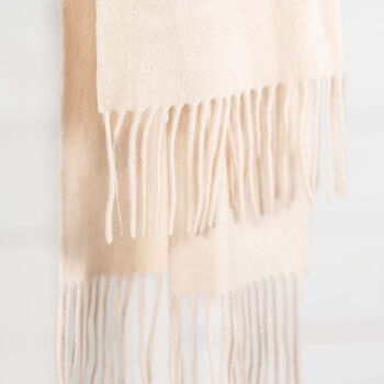 Personalised Cream Pure Cashmere Scarf, 5 of 9