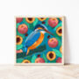 Kingfisher And Peaches Print, thumbnail 1 of 2