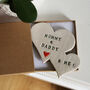 Heart Shaped Ceramic Family Fridge Magnet, thumbnail 2 of 5